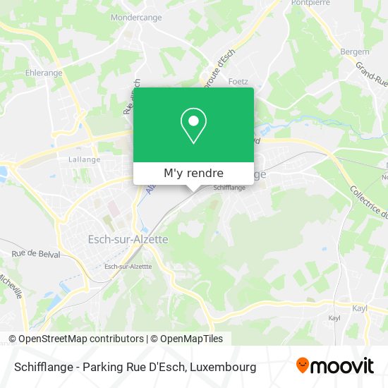 Schifflange - Parking Rue D'Esch plan