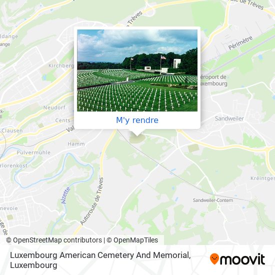 Luxembourg American Cemetery And Memorial plan