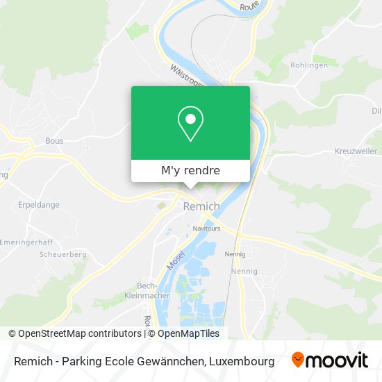 Remich - Parking Ecole Gewännchen plan
