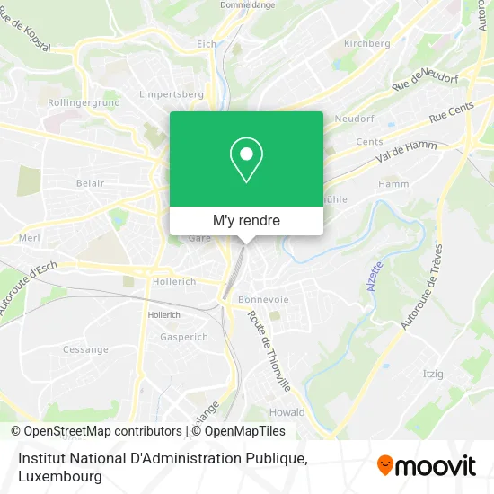 Institut National D'Administration Publique plan