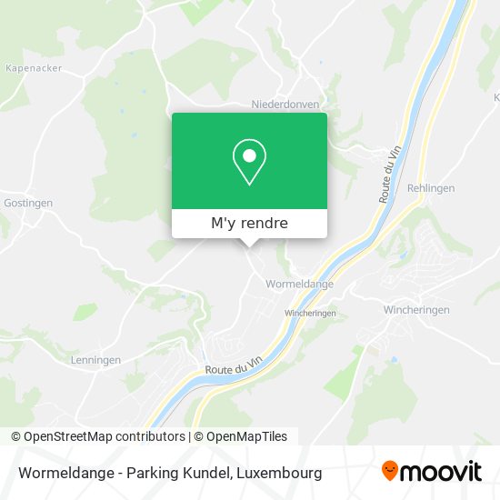 Wormeldange - Parking Kundel plan