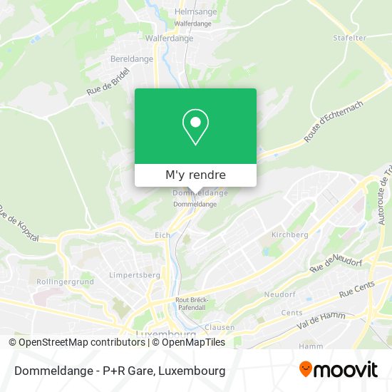 Dommeldange - P+R Gare plan