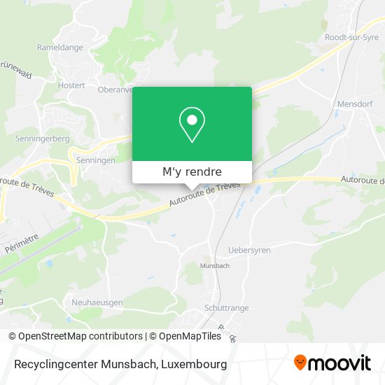 Recyclingcenter Munsbach plan
