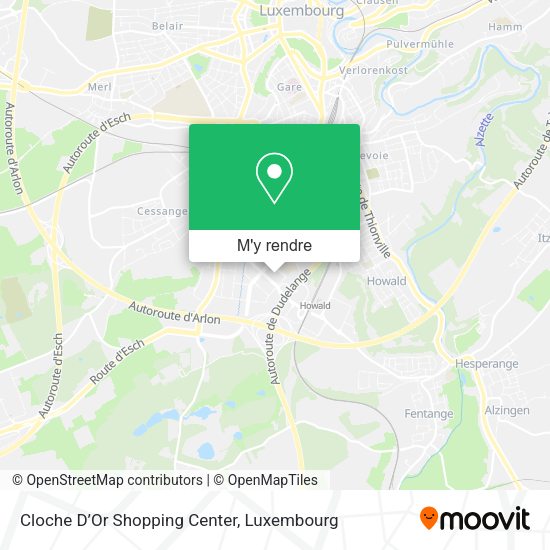 Cloche D’Or Shopping Center plan