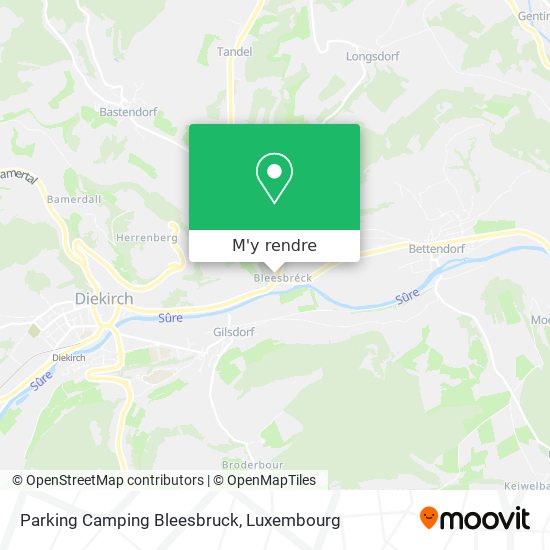 Parking Camping Bleesbruck plan