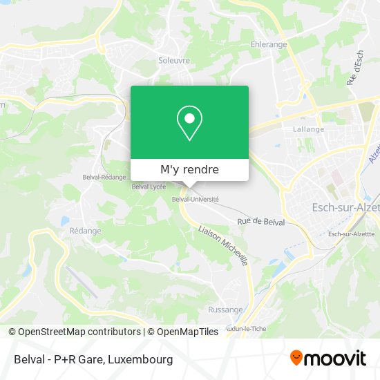 Belval - P+R Gare plan