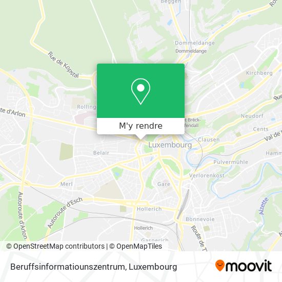 Beruffsinformatiounszentrum plan