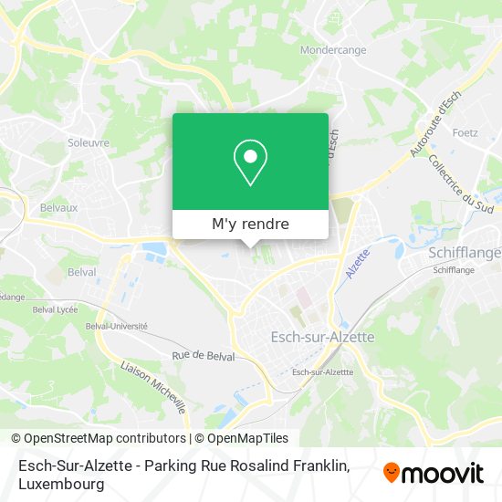 Esch-Sur-Alzette - Parking Rue Rosalind Franklin plan