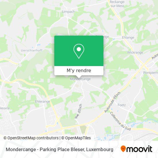 Mondercange - Parking Place Bleser plan