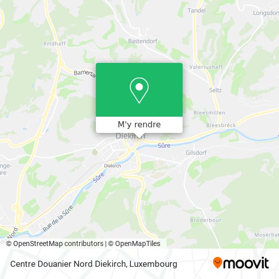 Centre Douanier Nord Diekirch plan