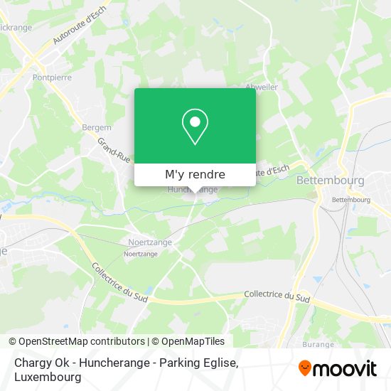 Chargy Ok - Huncherange - Parking Eglise plan