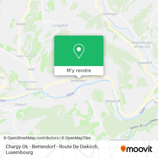 Chargy Ok - Bettendorf - Route De Diekirch plan