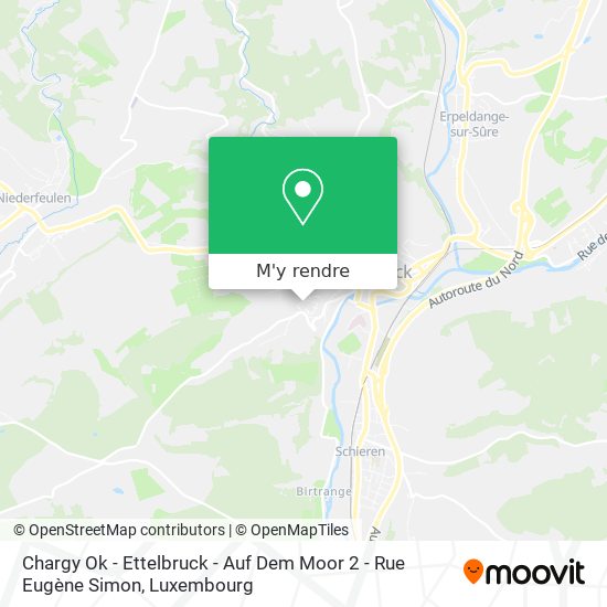 Chargy Ok - Ettelbruck - Auf Dem Moor 2 - Rue Eugène Simon plan