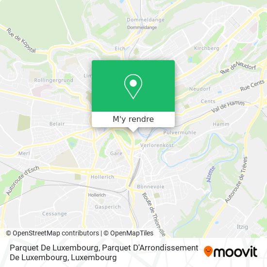 Parquet De Luxembourg, Parquet D'Arrondissement De Luxembourg plan