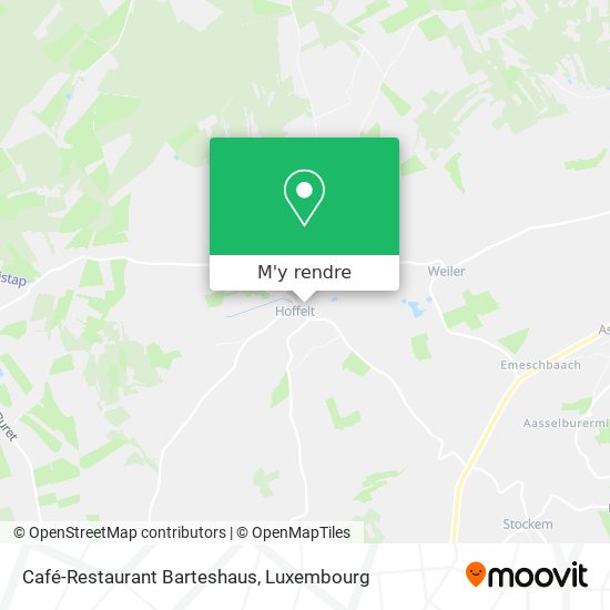 Café-Restaurant Barteshaus plan