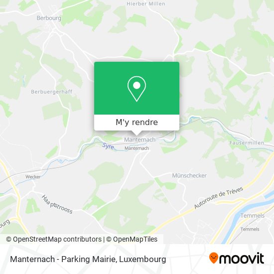 Manternach - Parking Mairie plan