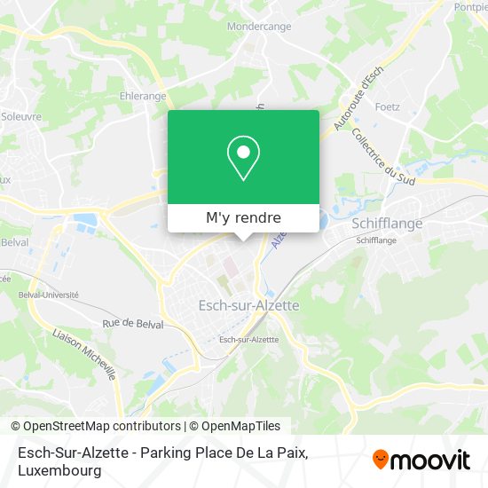 Esch-Sur-Alzette - Parking Place De La Paix plan