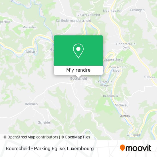 Bourscheid - Parking Eglise plan