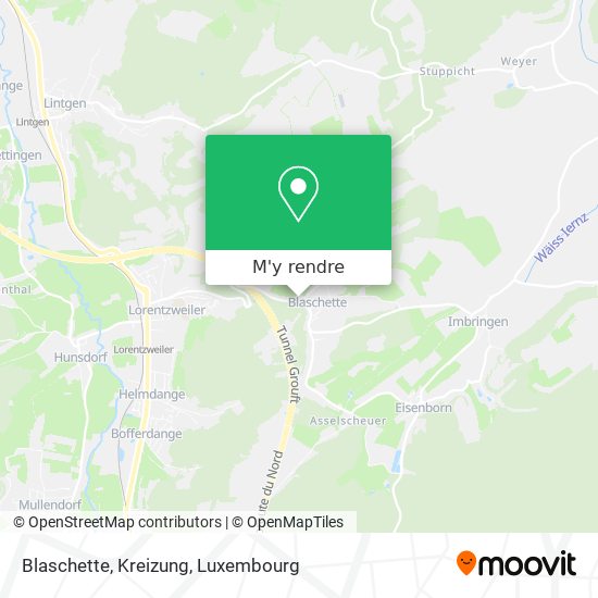 Blaschette, Kreizung plan