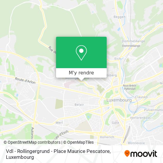 Vdl - Rollingergrund - Place Maurice Pescatore plan
