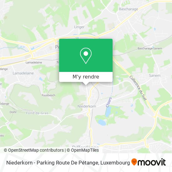 Niederkorn - Parking Route De Pétange plan