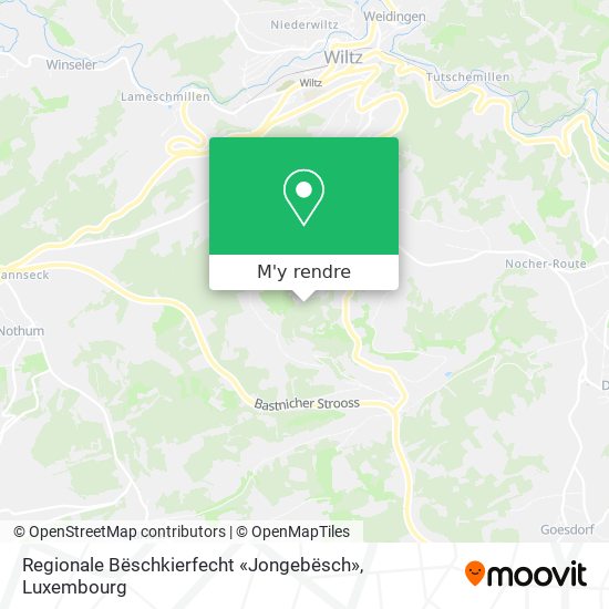 Regionale Bëschkierfecht «Jongebësch» plan