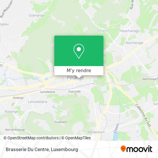 Brasserie Du Centre plan