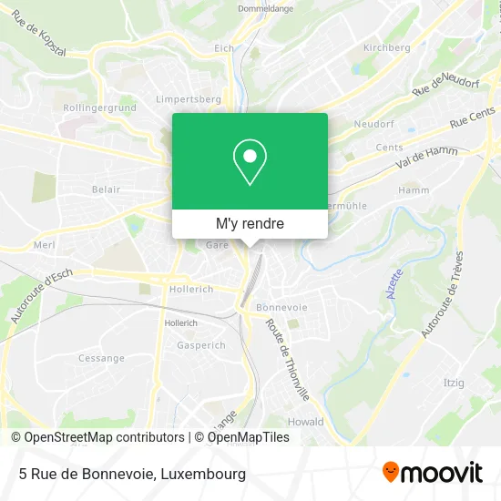 5 Rue de Bonnevoie plan