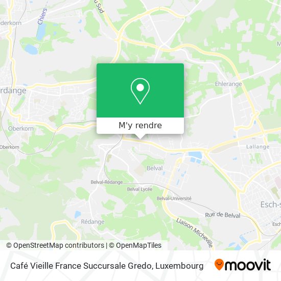 Café Vieille France Succursale Gredo plan