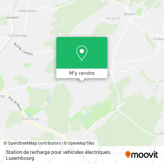 Station de recharge pour véhicules électriques plan