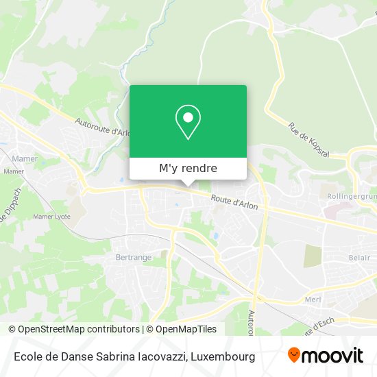 Ecole de Danse Sabrina Iacovazzi plan