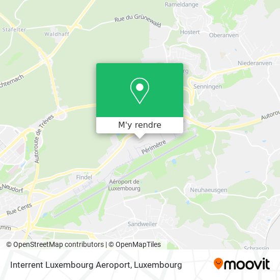 Interrent Luxembourg Aeroport plan