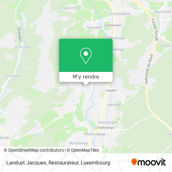 Landuyt Jacques, Restaurateur plan