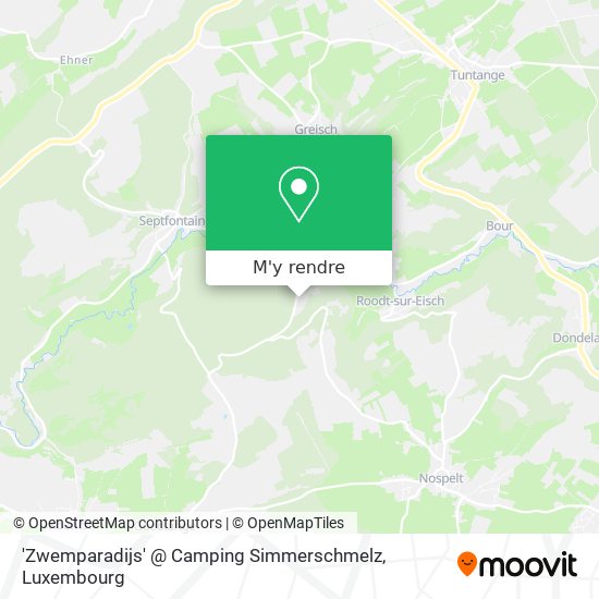 'Zwemparadijs' @ Camping Simmerschmelz plan