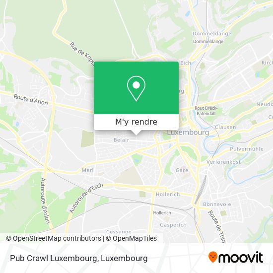 Pub Crawl Luxembourg plan