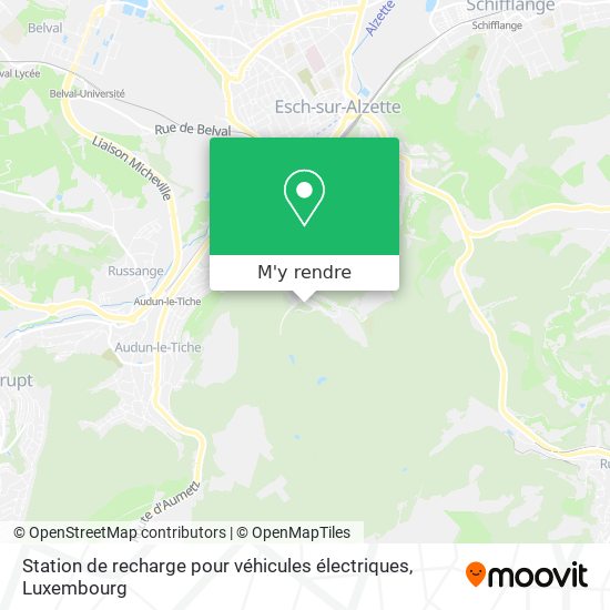 Station de recharge pour véhicules électriques plan