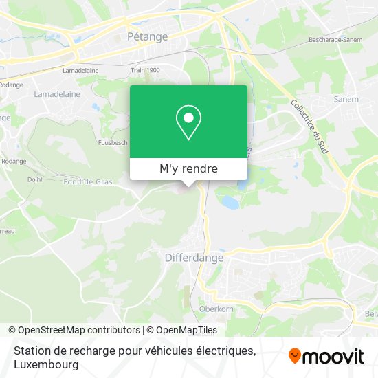 Station de recharge pour véhicules électriques plan