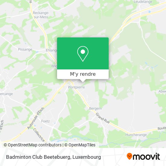 Badminton Club Beetebuerg plan