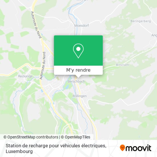 Station de recharge pour véhicules électriques plan