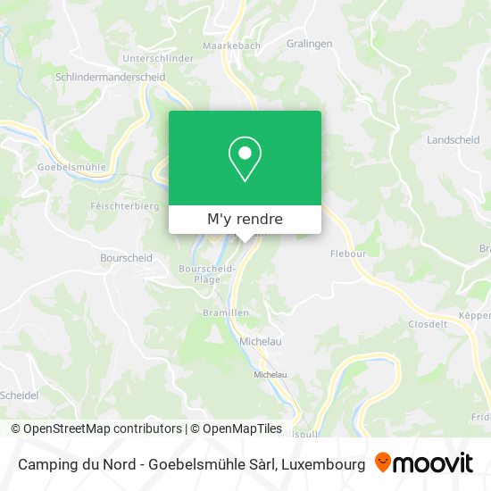 Camping du Nord - Goebelsmühle Sàrl plan