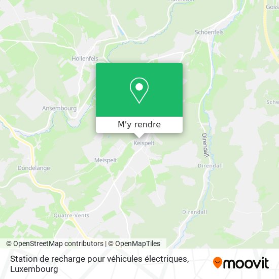 Station de recharge pour véhicules électriques plan