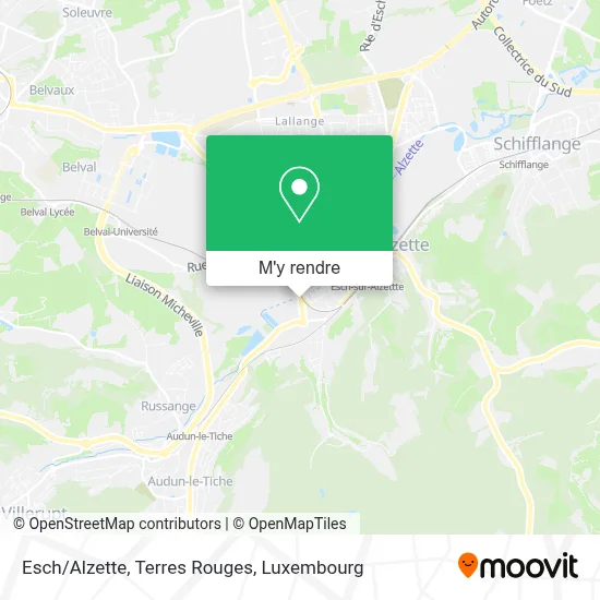 Esch/Alzette, Terres Rouges plan