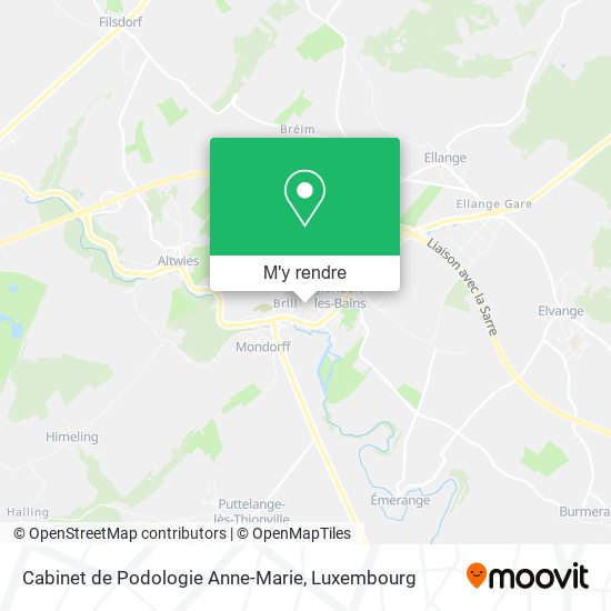 Cabinet de Podologie Anne-Marie plan
