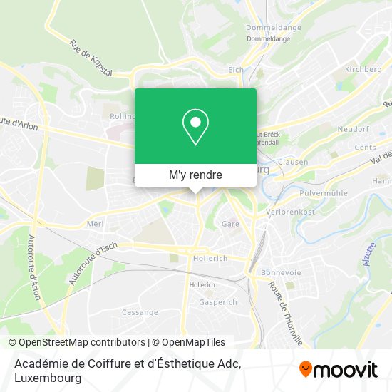 Académie de Coiffure et d'Ésthetique Adc plan