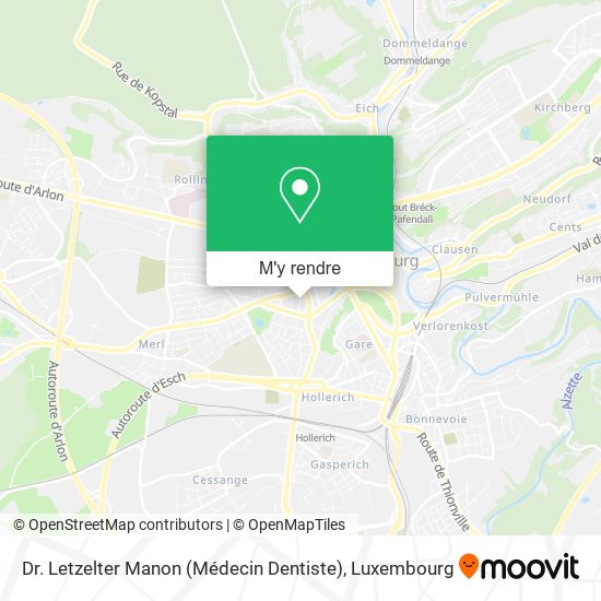 Dr. Letzelter Manon (Médecin Dentiste) plan