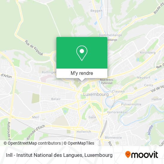 Inll - Institut National des Langues plan