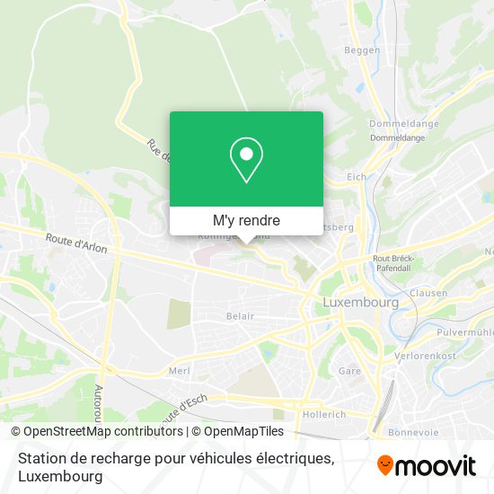 Station de recharge pour véhicules électriques plan