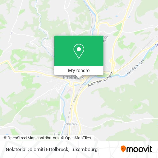 Gelateria Dolomiti Ettelbrück plan