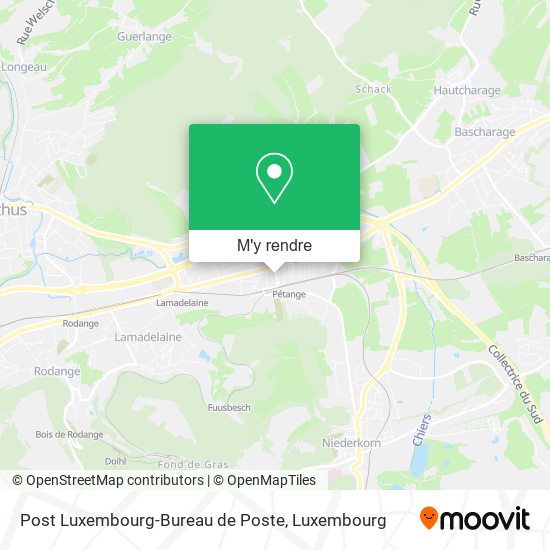 Post Luxembourg-Bureau de Poste plan