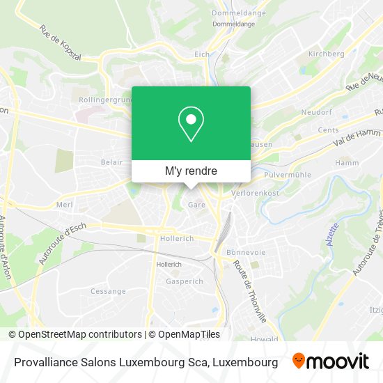 Provalliance Salons Luxembourg Sca plan